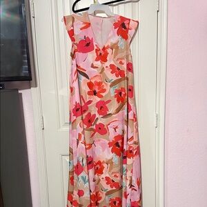 Floral Sleeveless Maxi Dress